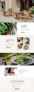 #12 Vegan Restaurant Website Design
