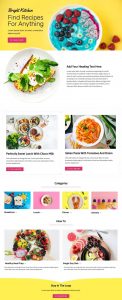 #60 Recipe Website Design